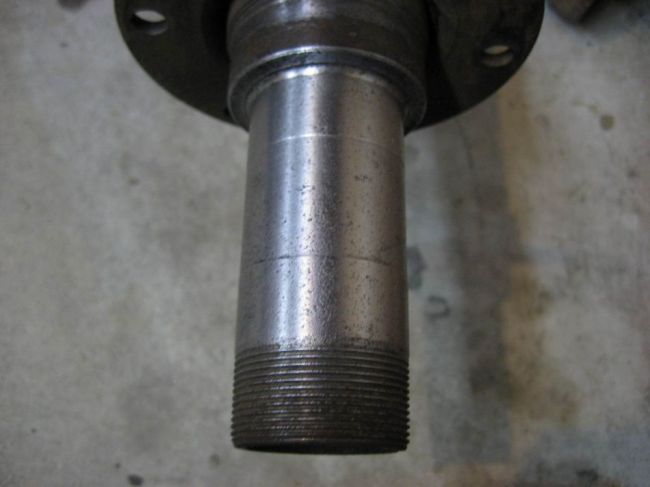 clean axle end