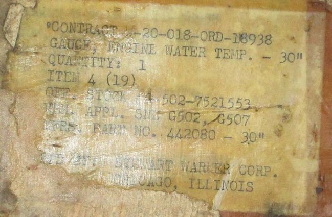 SW 442080 outer box label
