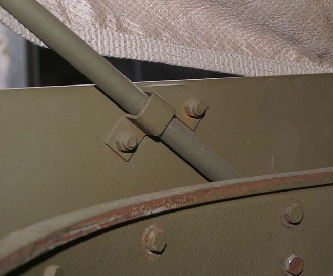 Restored Scout Car drivers side rear bracket