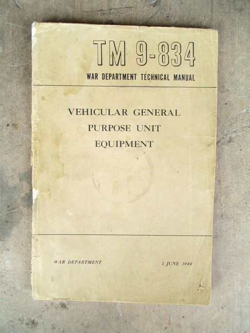 TM 9-834 Vehicular GP Unit Equipment