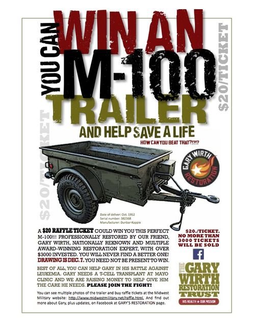 Gary Wirth Trailer Raffle