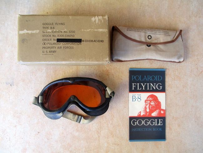 WW2 USAAF B-8 Goggles set