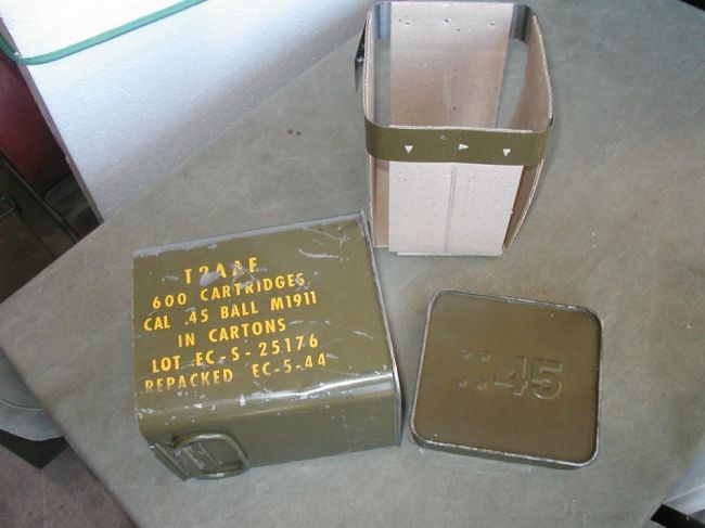 WW2 ,45 Auto Ammunition Spam Can