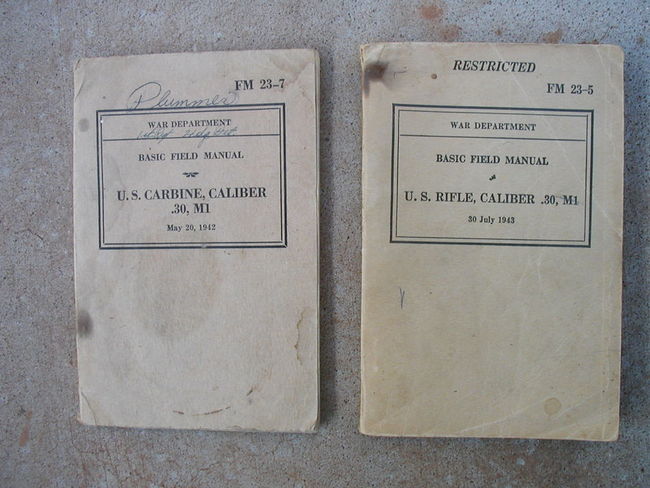 WW2 Carbine &amp; Garand FM Set