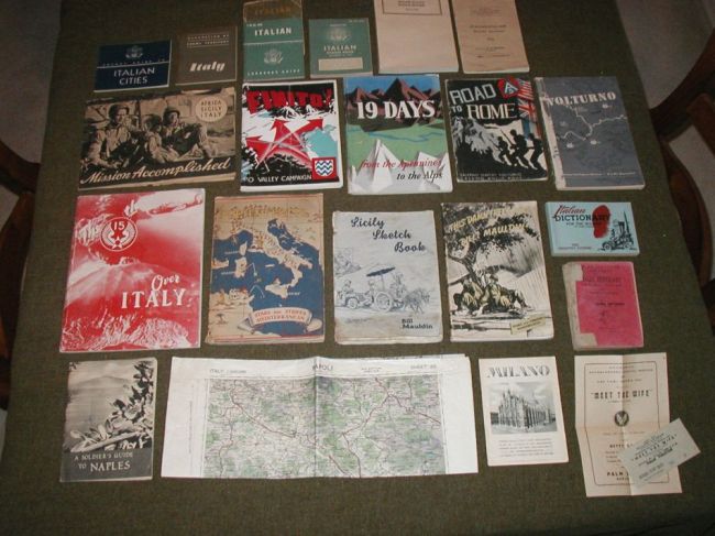 Original WW2 Italian Campaign Books Etc.