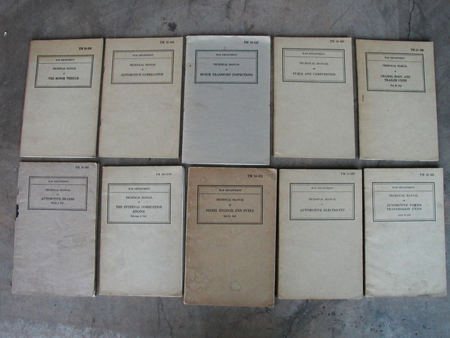 WW2 Motor Vehicle Pubs Set