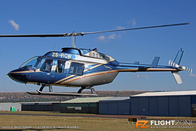 Bell 206L Long Ranger ZS-RCW Wonderboom Airport FAWB