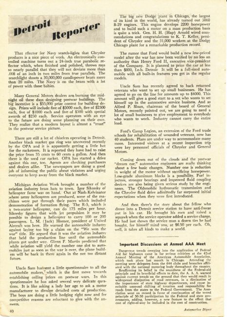 Automotive Digest January 1945