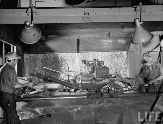 Willys factory paint line photo