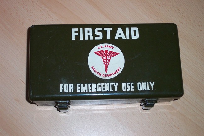 Previously unopened First Aid Kit
