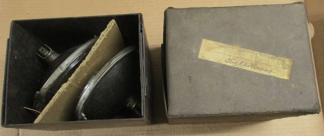 Headlamps inside box