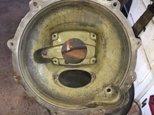 Willys MB bellhousing inside OD primer