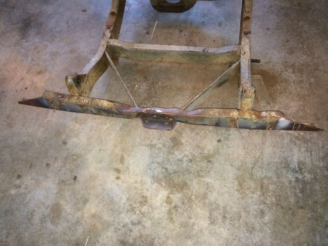 Old twisted rear crossmember