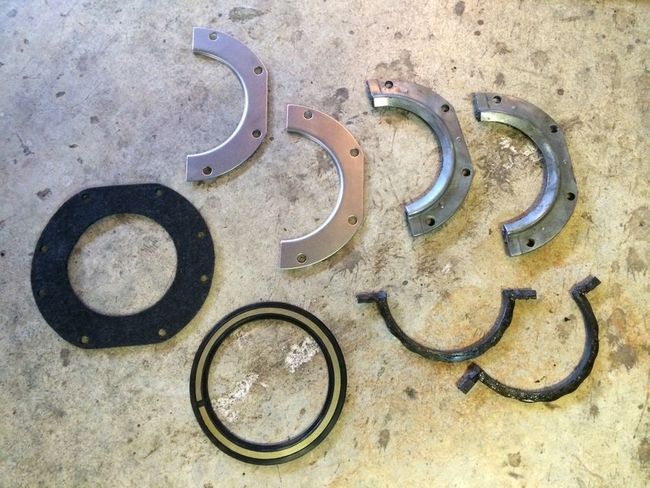Steering knuckle oil seal old and new