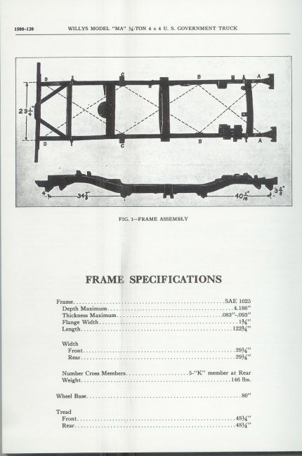 1940 Ford truck frame dimensions #3