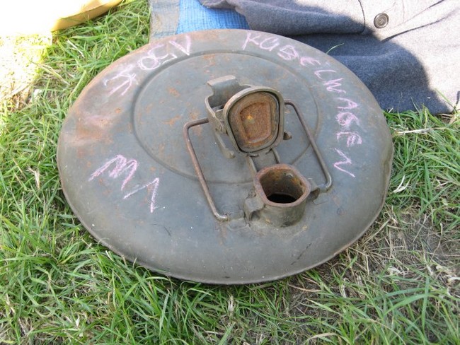 German spare tyre can