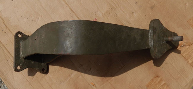 Dodge welded spare tire carrier front