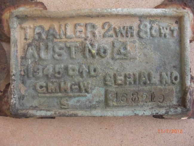trailer data plate