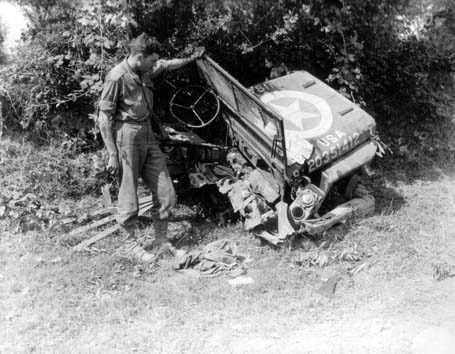 shelled jeep