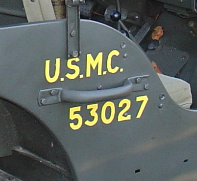 usmc jeep &amp; markings