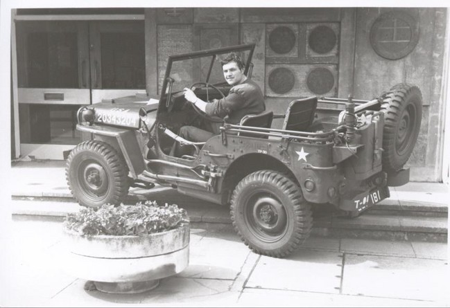 my jeep on steps.