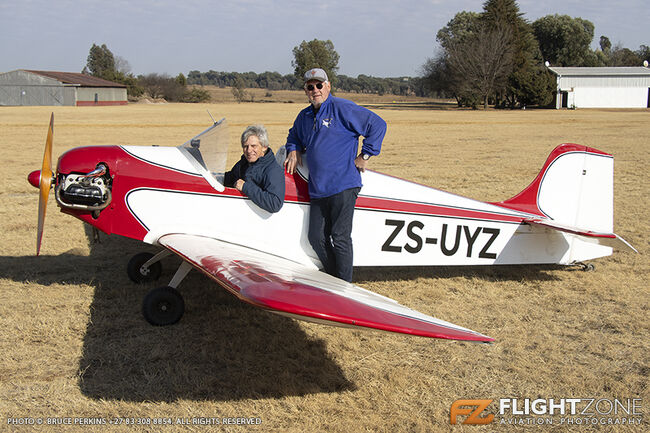 Druine Turbulent ZS-UYZ Orient Airfield FAOI