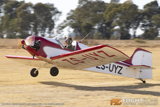 Druine Turbulent ZS-UYZ Orient Airfield FAOI