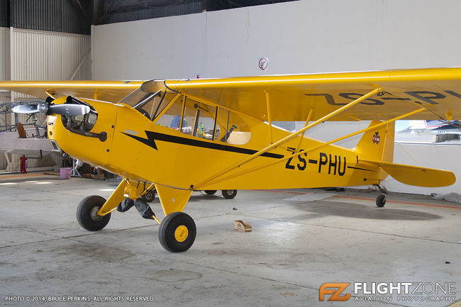 Piper J3C Cub ZS-PHU Rand Airport FAGM