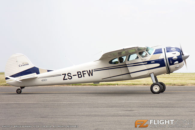 Cessna 195 ZS-BFW Rand Airport FAGM
