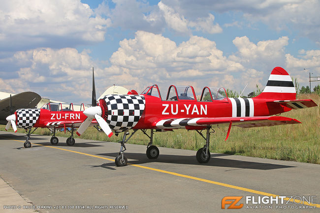 Yak-52 ZU-FRN ZU-YAN Rand Airport FAGM
