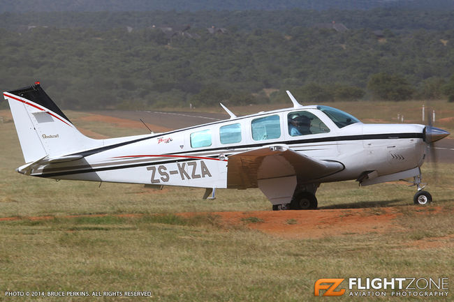 Beechcraft A36 Bonanza ZS-KZA Zebula Airfield