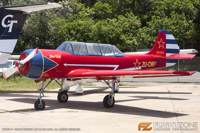 Yak-52 ZU-CWP Virginia Airport FAVG