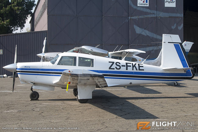 Mooney ZS-FKE Rand Airport FAGM