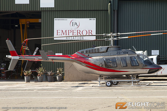Bell 206L Long Ranger ZS-HBW Rand Airport FAGM