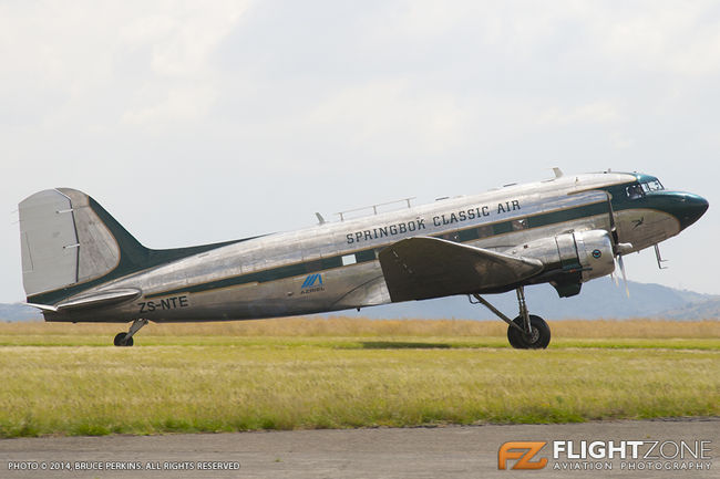 Douglas DC-3 C-47 Dakota ZS-NTE Rand Airport FAGM