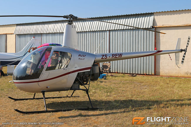 Robinson R22 ZS-REW Margate Airport FAMG