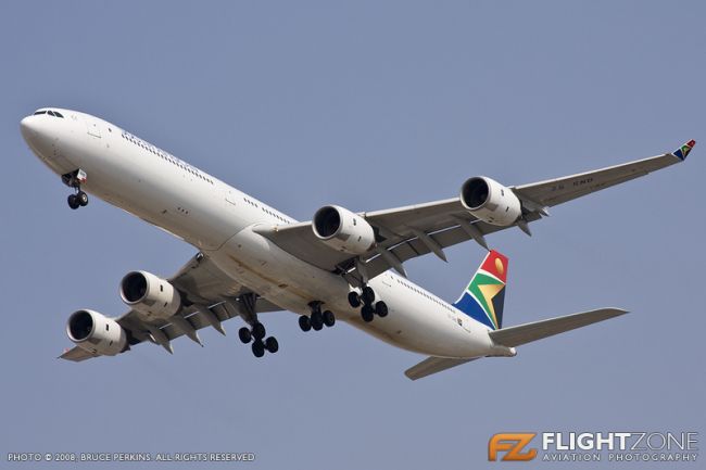 Airbus A340 ZS-SND Johannesburg International FAJS FAOR