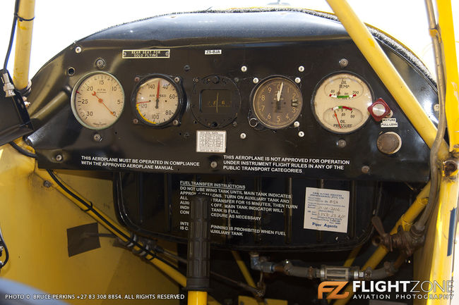 Piper J3C Cub ZS-BJA Ballito Airfield