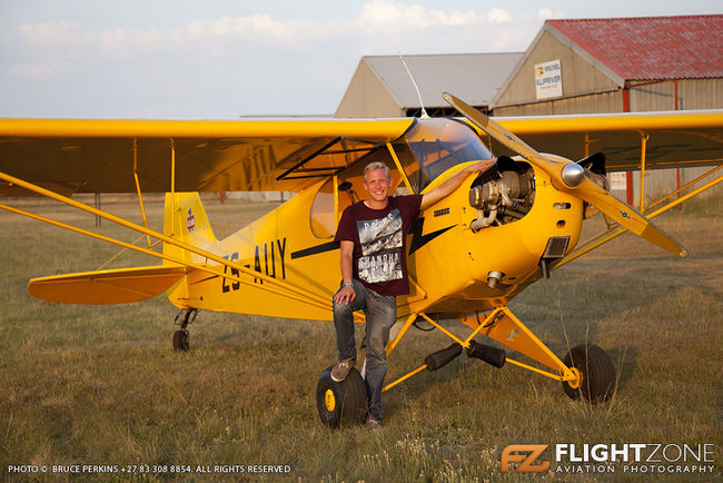 Piper J3C Cub ZS-AUY Klipriver Airfield
