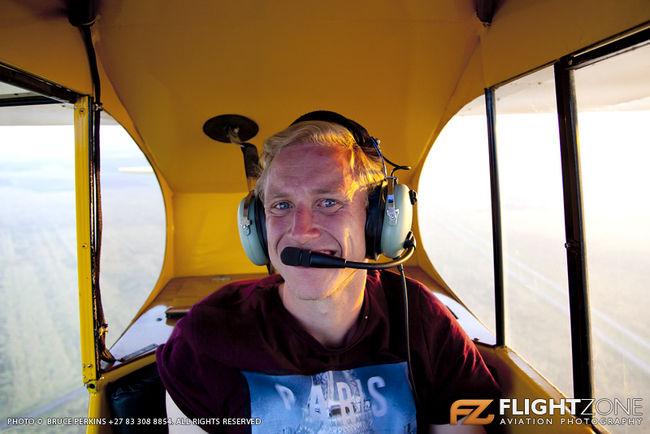 Piper J3C Cub ZS-AUY Klipriver Airfield