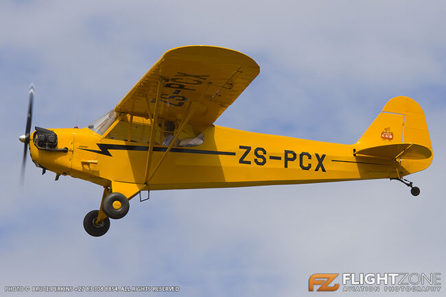 Piper J3C Cub ZS-PCX Middelburg Airfield FAMB