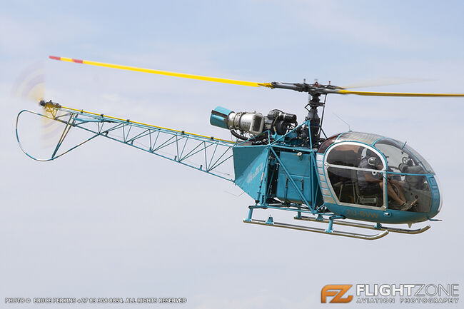 SNCA Sud-Est 3130 Alouette II ZU-BVW ex SAAF-21 Airspan Airfield
