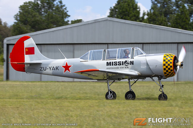 Yak-52 ZU-YAK Tedderfield Airfield FATA