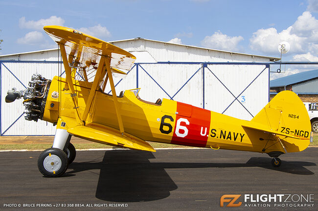 Boeing Stearman ZS-NGD Middelburg Airfield FAMB