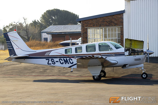 Beechcraft A36 Bonanza ZS-CMC Rand Airport FAGM 36