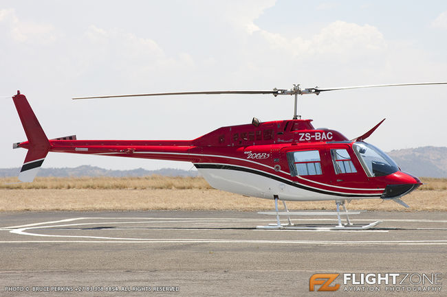 Bell 206B Jet Ranger ZS-BAC Rand Airport FAGM