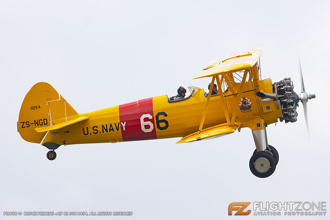 Boeing Stearman ZS-NGD Brakpan Airfield FABB
