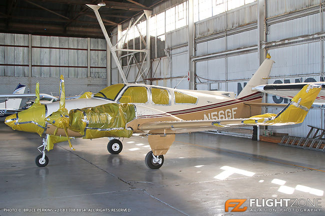 Beechcraft 56TC Baron N56GF Rand Airport FAGM