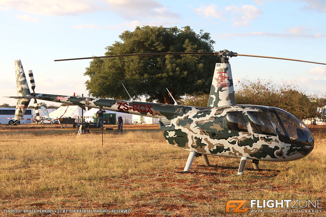 Robinson R44 ZS-ROX Matsieng Airfield FBMA