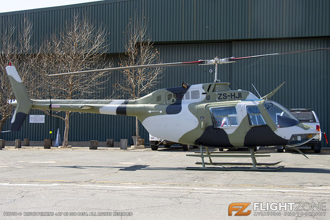 Bell 206B Jet Ranger ZS-HJI Rand Airport FAGM